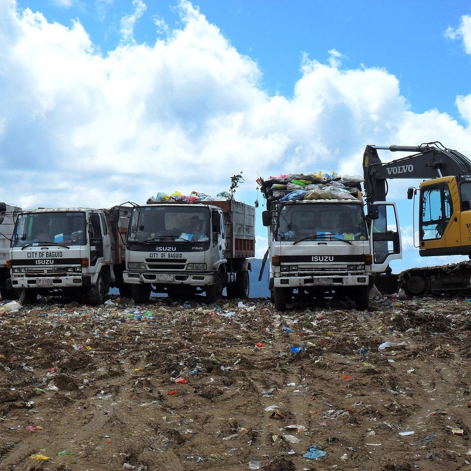 garbage truck rubbish removal