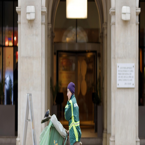 rubbish removal worker portrait